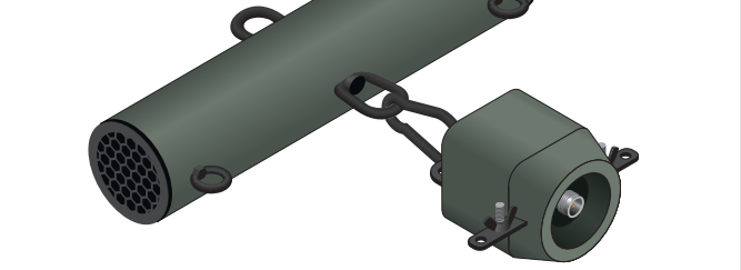 Balun connected to resistor tube via snap hook
