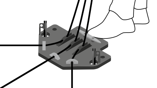 CGC operator controlling guy ropes with foot on base plate during deployment