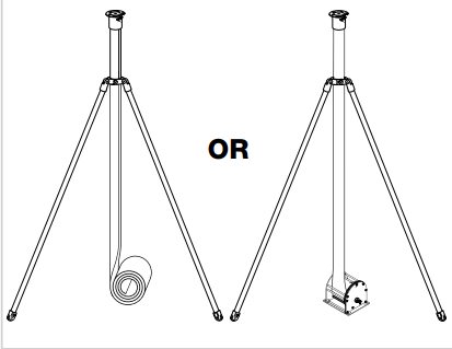 Step 5 &mdash; deploy mast through collar (rolled tube option or rolacage option)