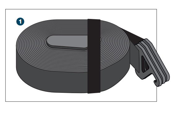 System 30 Tripod Leg Tie Assembly — item 1 with numbered callout