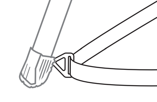 Step 4 — Attach second and third hooks to the remaining feet