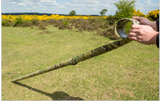 Rolling the IAM mast for recovery — hand guiding into rolled state