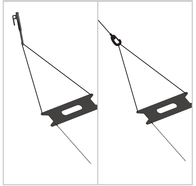 Dipole ends pegged to the ground with hard ground and soft ground pegs