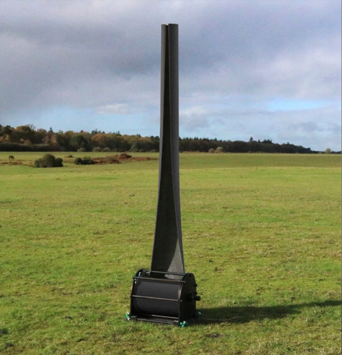 System 75 mast deployed from a Rolacage in an open field