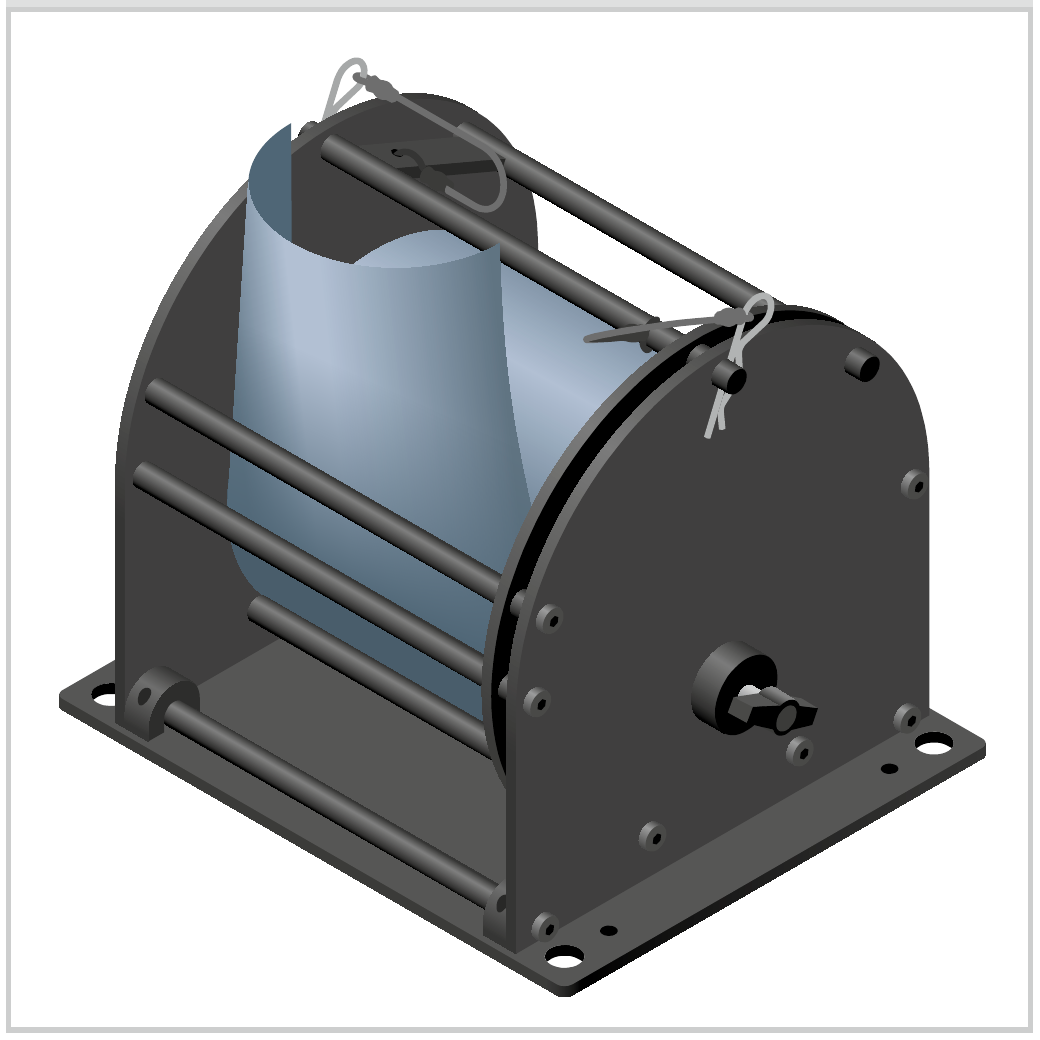 Top bars and retaining pins refitted with the mast inside the Rolacage